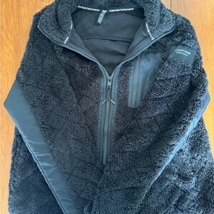 Calvin Klein Black Textured Zip-Up Jacket